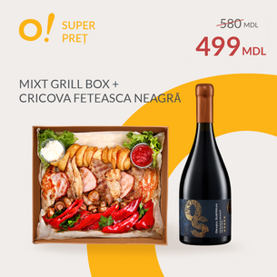 Mixt Grill Box+Cricova Orașul Subteran Feteasca Neagră